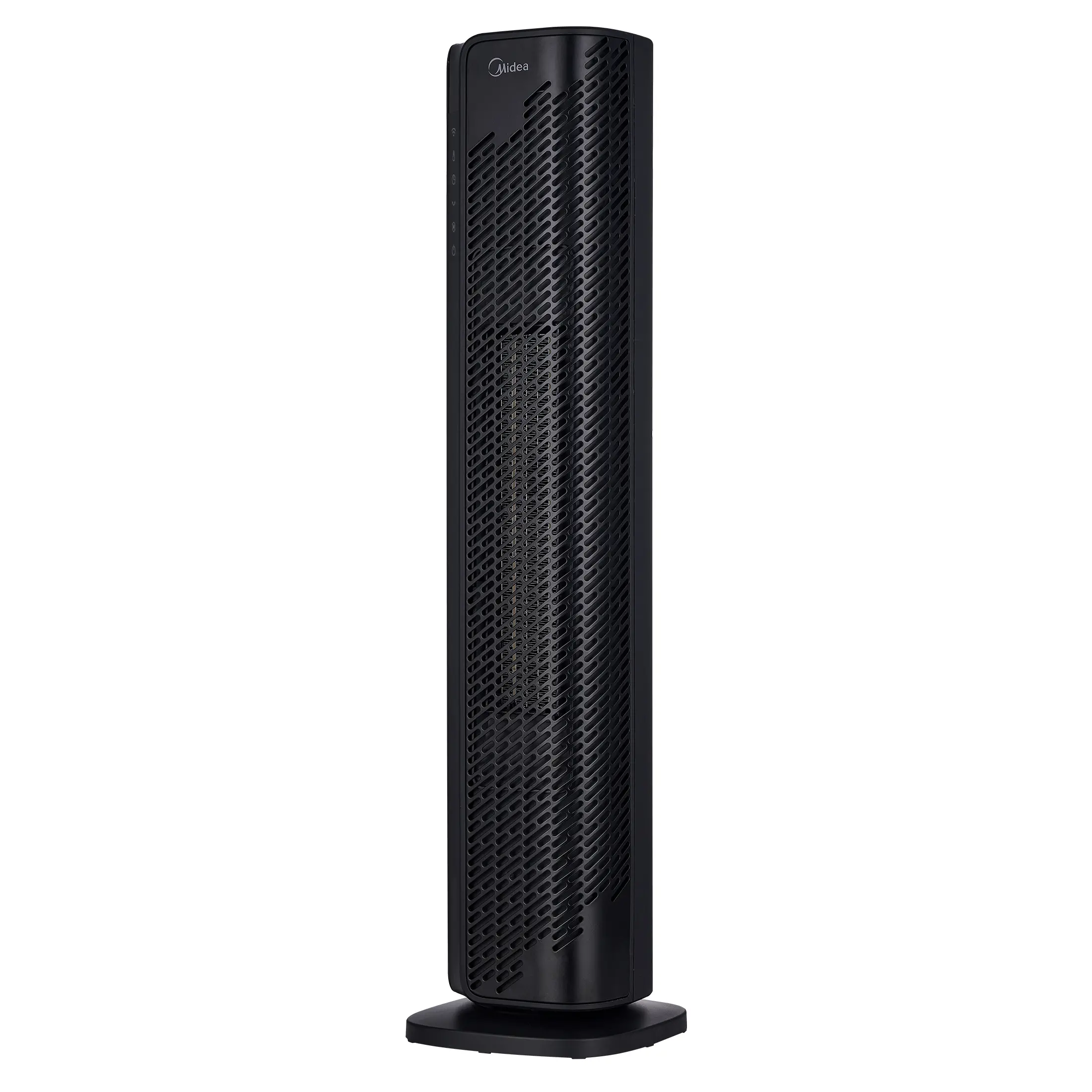 Midea 30-Inch Smart Tower Heater (Model MSHC30TW6BB · 1500W · heat + fan · smart control) — Home product photo