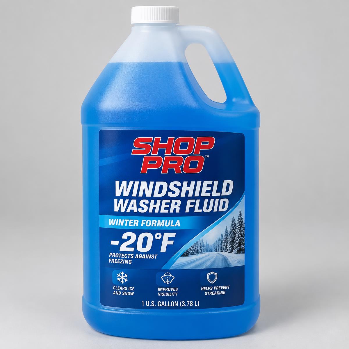 Shop Pro Windshield Washer Fluid -20°F (1 Gallon) (-20°F protection · 1 U.S. gallon) — Auto Parts product photo