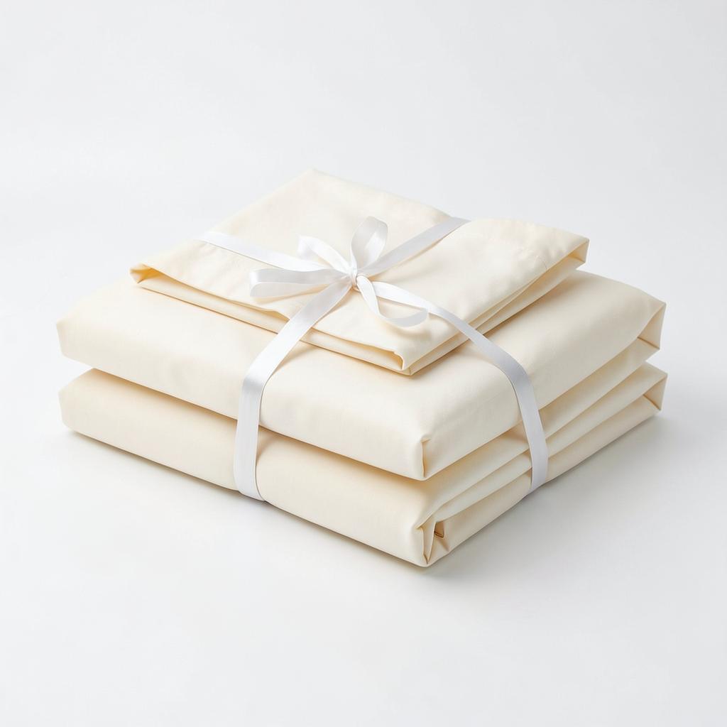 Dream Delights 200 Thread Count Egyptian Cotton Sheet Set (200 TC Egyptian cotton · Ivory Full & Black Queen) — Home product photo