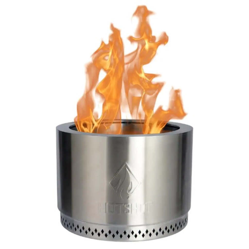 HotShot Explorer Smokeless Wood-Burning Fire Pit (19.5" smokeless fire pit · Carry bag & stand included) — Outdoor & BBQ product photo