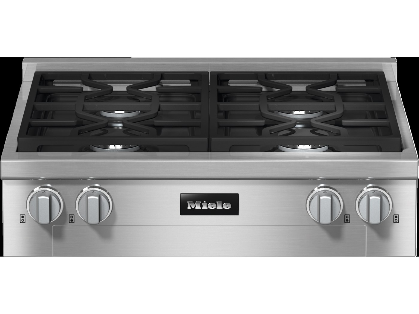 Miele 30" Professional 4-Burner Gas Rangetop (KMR 1124-3 G) (30" · 4 sealed burners · up to 19,500 BTU · stainless steel) — Appliances product photo