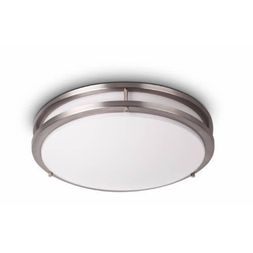 Nexleds 14-Inch Double-Ring LED Ceiling Light (Model NXFMDR14-26W · 26W · 2000 lm) — Home product photo