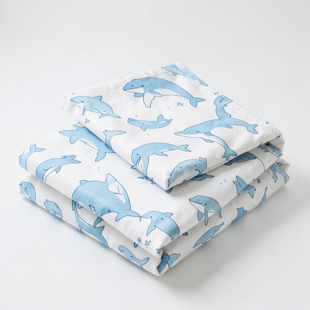StyleWell Kids Cotton Sealife Printed Sheet Set (Twin) (100% cotton · Sealife print · Twin) — Home product photo