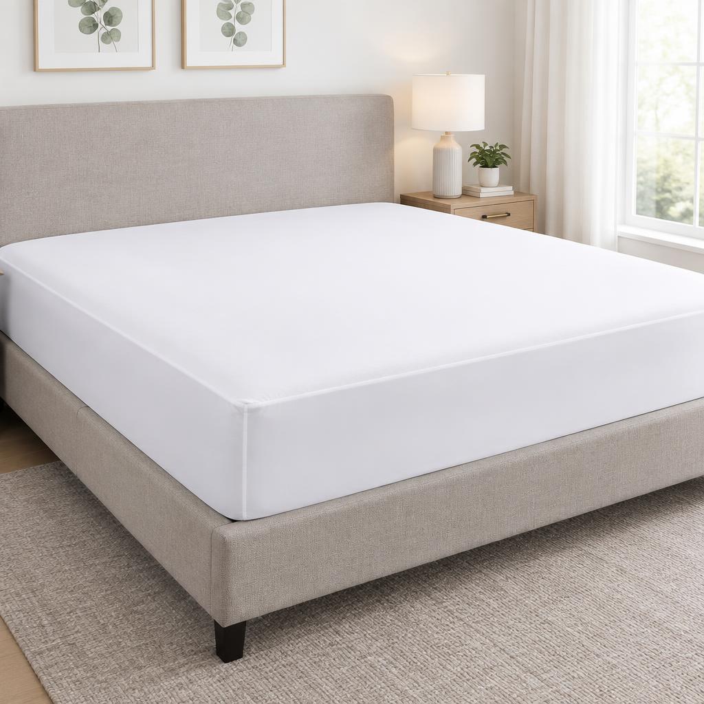 Protect-A-Bed Tranquil King Waterproof Mattress Protector (Brand new · King 76 × 80 in. · 14 in. skirt) — Home product photo